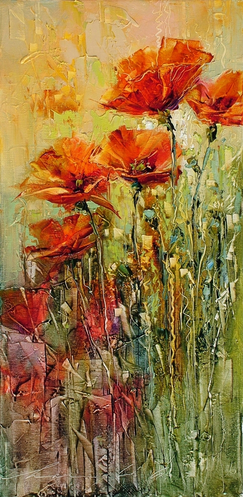 Meadow of poppies