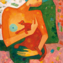 Péter Jakab Szőke: Girl with cat
